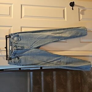 Women's Good American light blue ankle skinny jeans 12